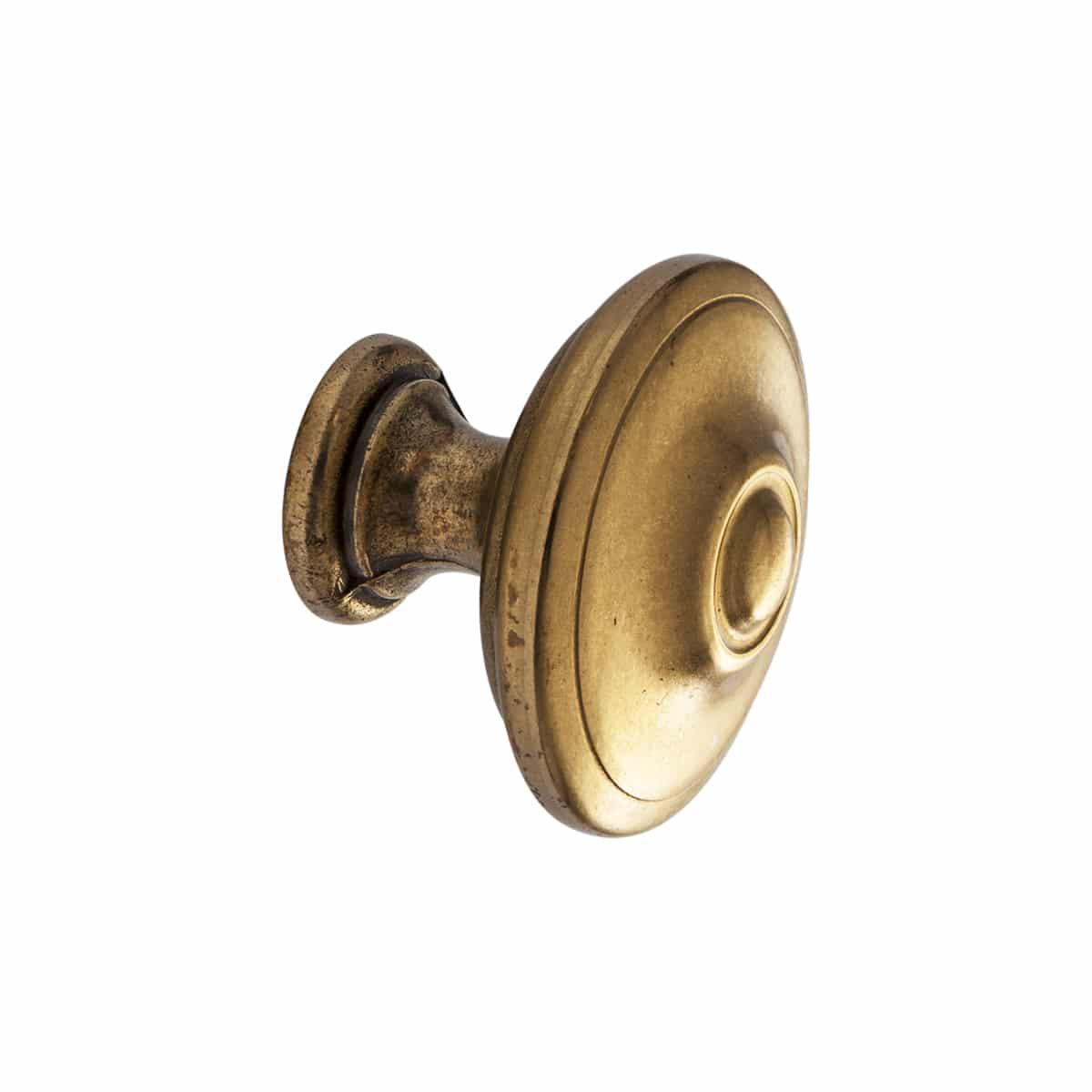 Round Knob Polished Brass 35mm