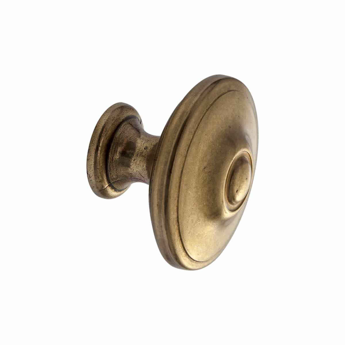 Round Knob Polished Brass 40mm