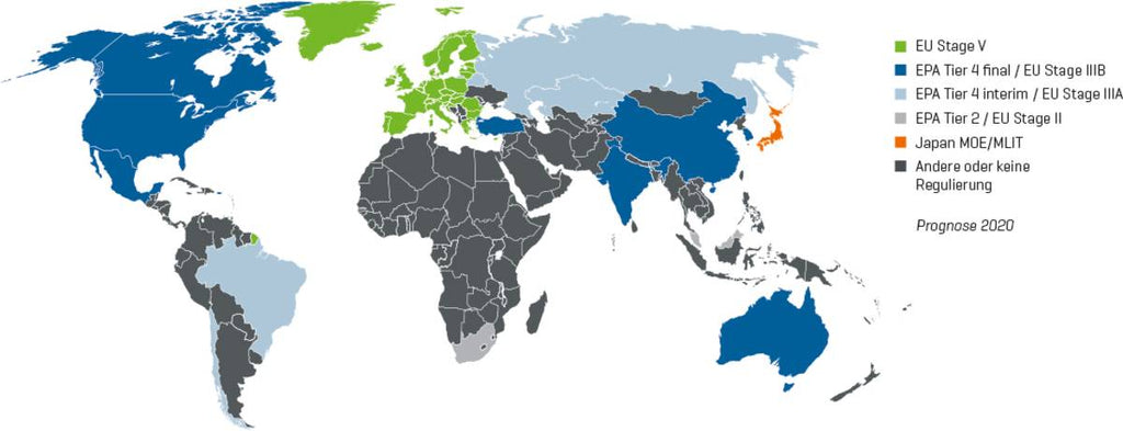 Normes d'émissions dans le monde entier