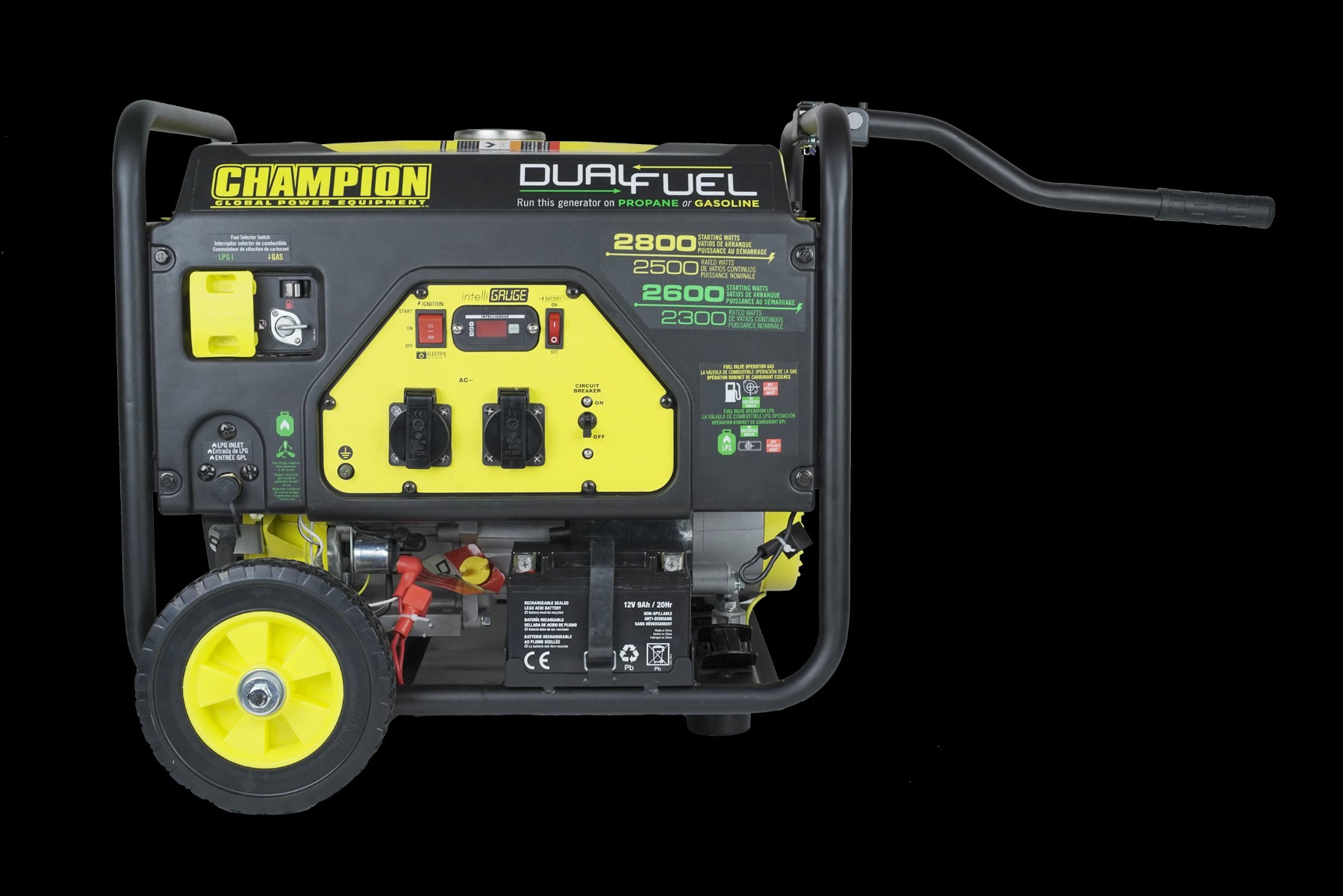 Champion Dual Fuel 2000W Inverter Benzin Gas Generator Stromerzeuger