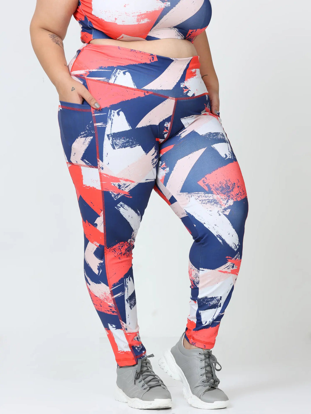 PalapaVibez Plus Size Tribal Leggings - PalapaVibez