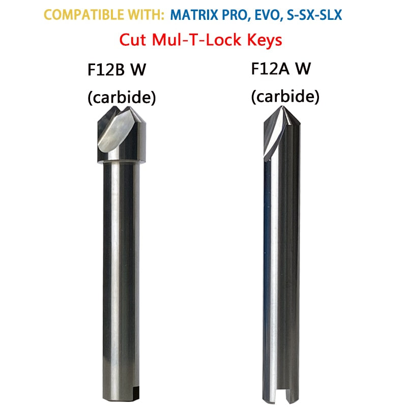 F12A W  F12B W to Cut Mul-T-Lock keys Compatible WIth SILCA Matrix