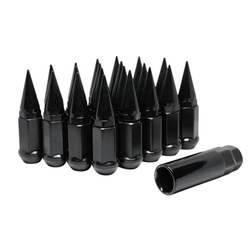 Spike Lug Nuts 24 Pc Kit 14x2.0 Black — EZAccessory