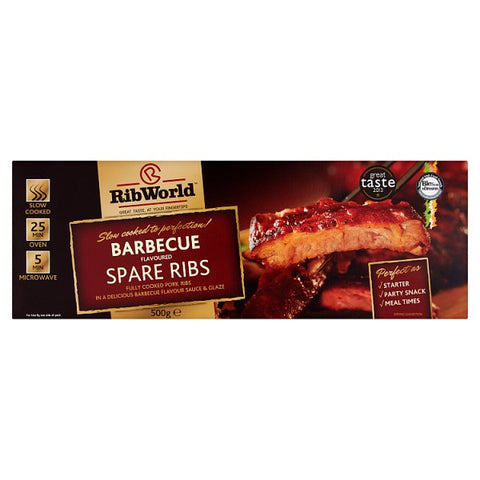 RibWorld Barbecue Flavoured Spare Ribs 500g