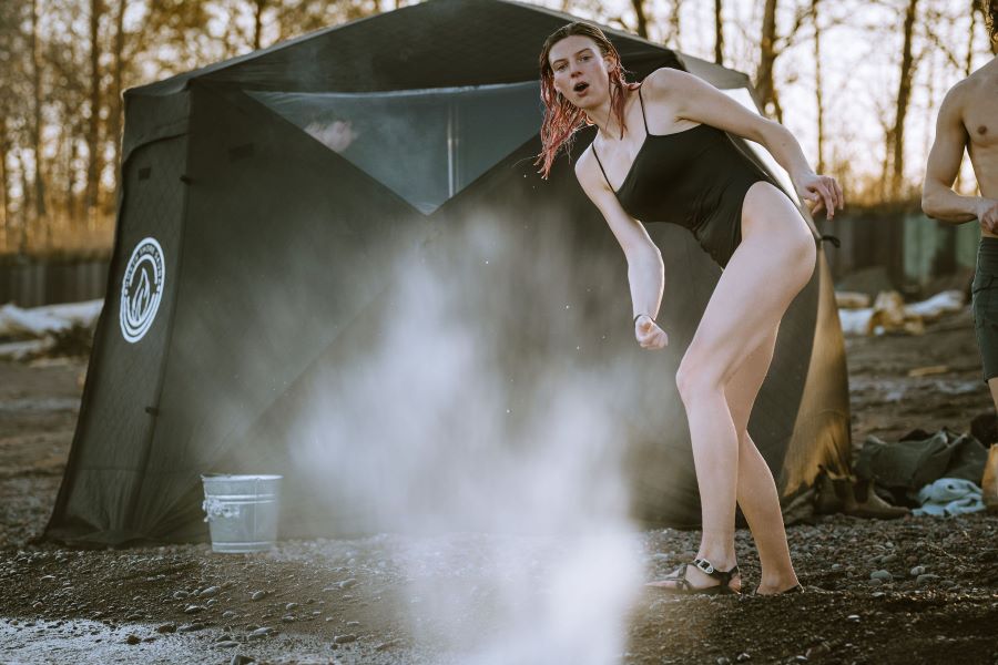 Outdoor_sauna_tent_Nova_6_skipping_rocks_resized