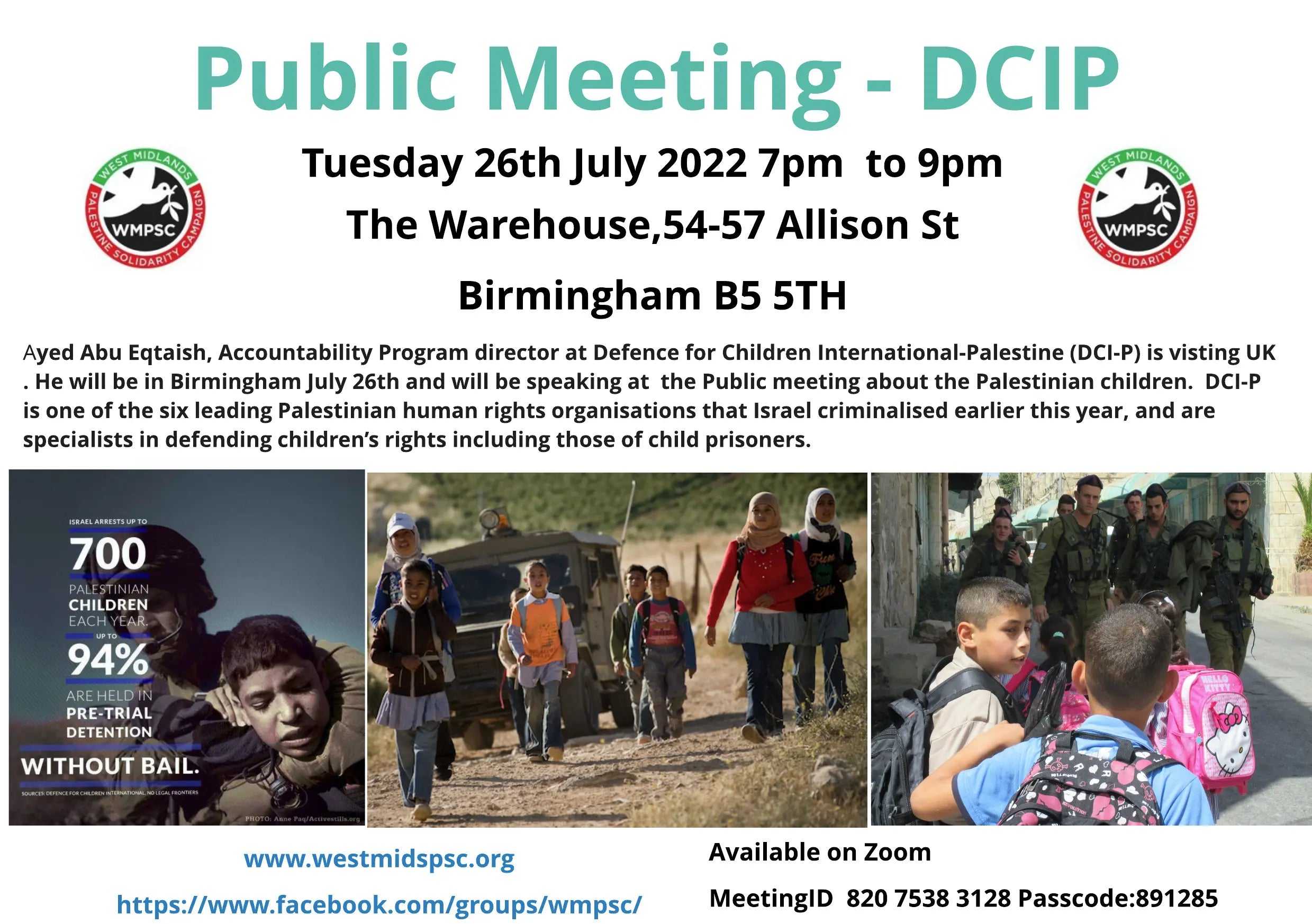 Palestine Public Meeting DCIP