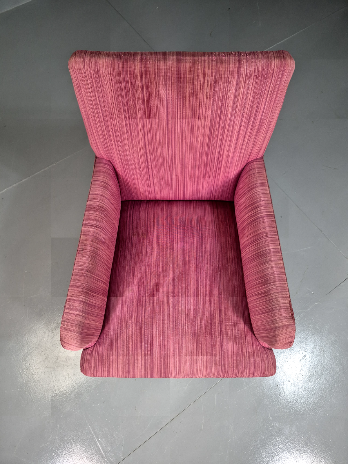 1930s Retro Lilac and Pink Wool Vintage Lounge Chair - EB7379 VCLO