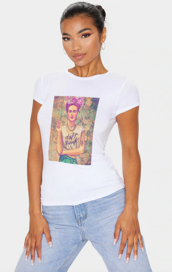 Kahlo Frida Lady women\'s of t-shirt Our Guadalupe