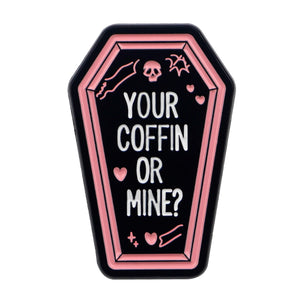 Coffin Enamel Pin - Unapologetic Rebels