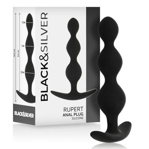Black&Silver™ Rupert™ Bolas Anais de Silicone - 10 cm