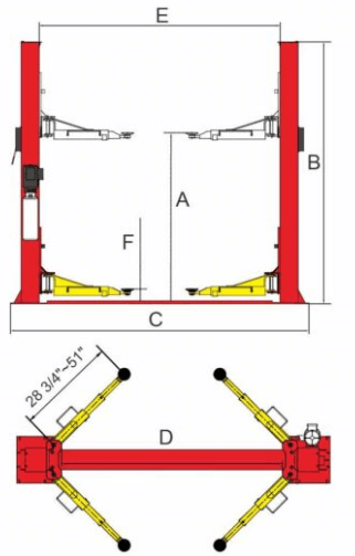 Car Lift BP-9X Diagram