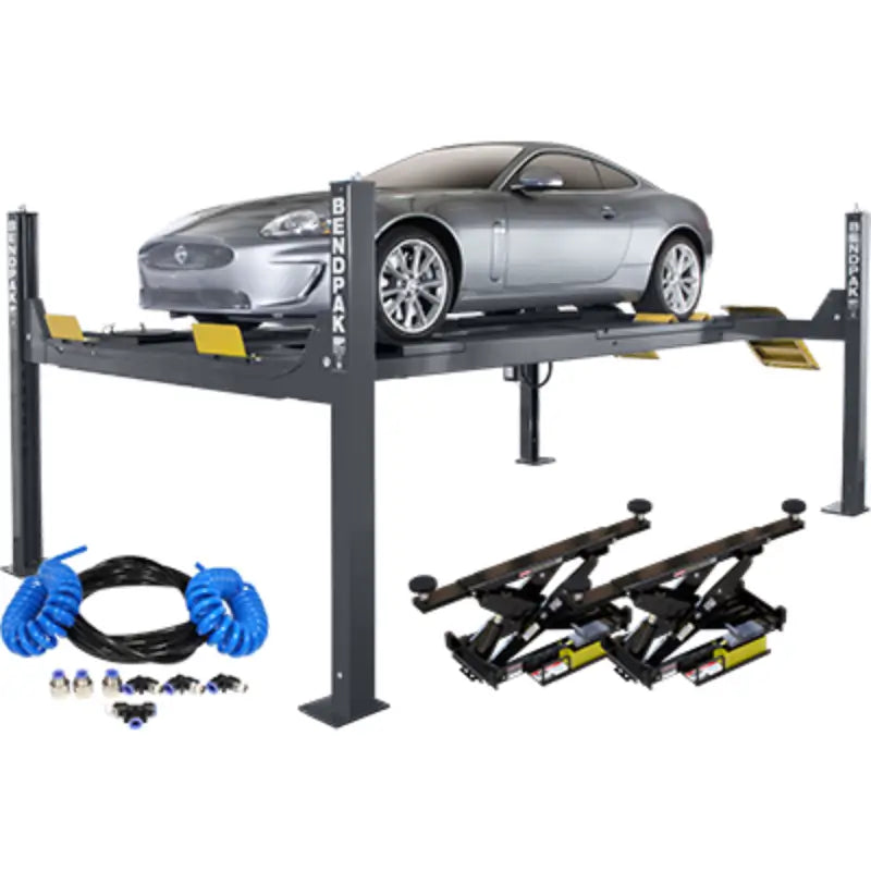 BendPak HDS14LSX Alignment Lift + RJ7W Rolling Bridge Jack Combo; ALI Certified