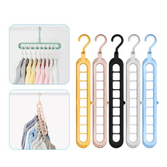 9 Holes Magic Clothes Hangers Sturdy Metal Clothing Hangers for