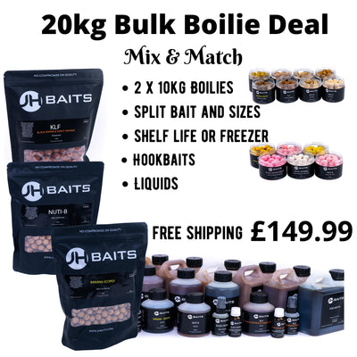 JH Baits 10kg Mix & Match Boilie Bulk Deal.