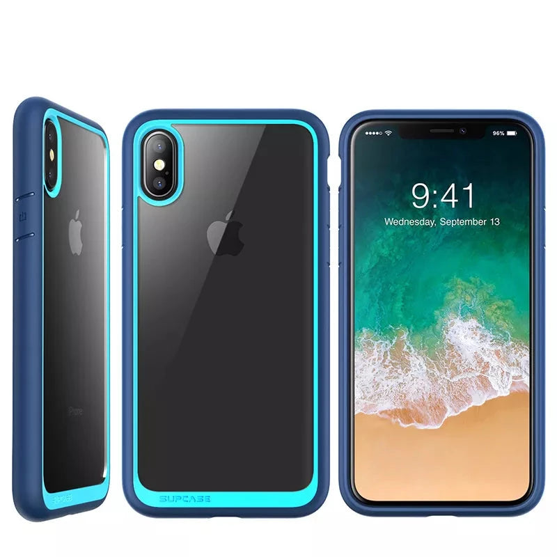 For iphone Xs Case 5.8 inch UB Style Series Premium Hybrid TPU Bumper + Clear Back Phone Cover For iphone X Case