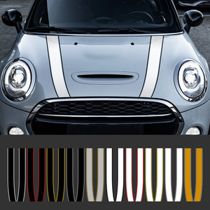Mini Cooper Car Decal Stripes Sticker S JCW R55 R56  Car Sticker Engine Hood Bonnet Stripes - Dehillam