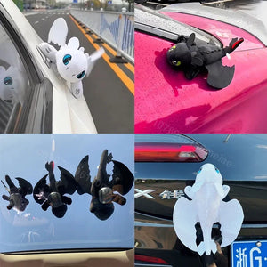 Cartoon Plush Decoration Car Interior Accessories Black Flying Dragon - Dehillam