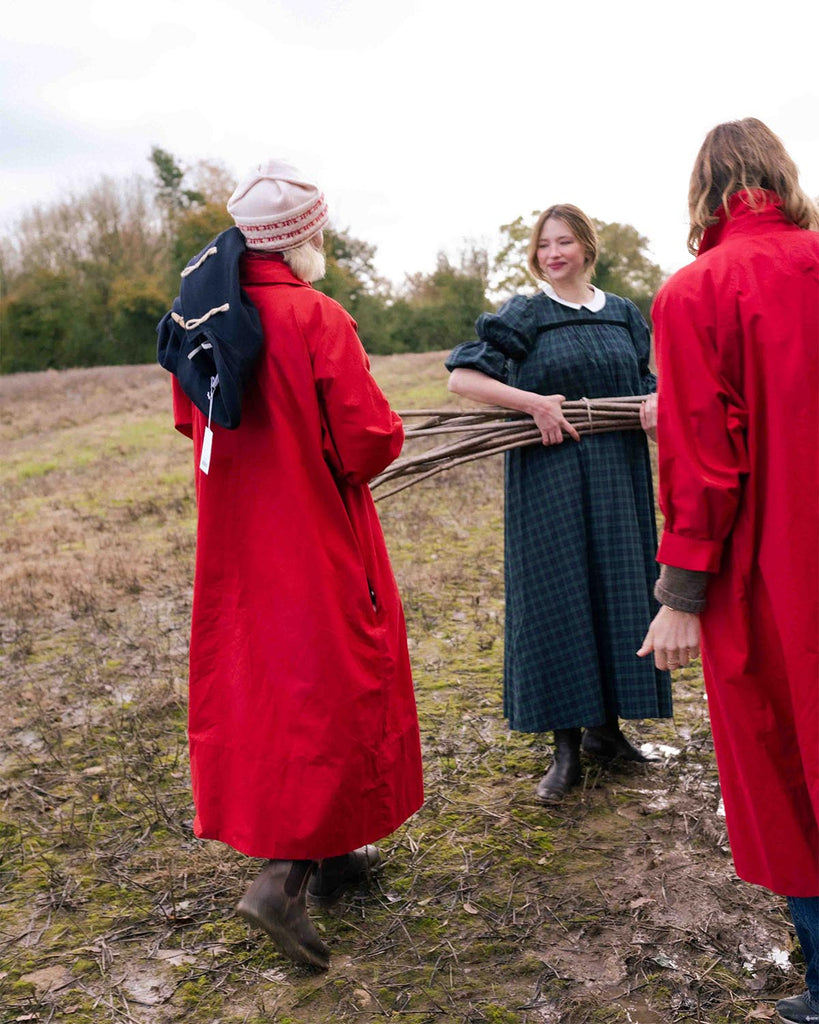 Cathy, Haley and Violet standing in field