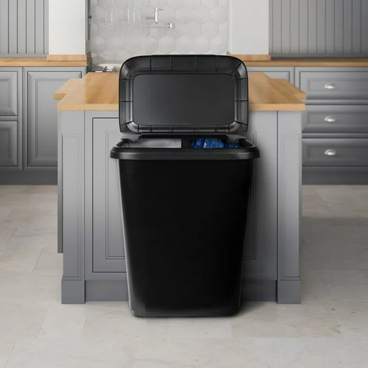 Hyper Tough 32 Gallon Wheeled Trash Can with Turn and Lock Lid 