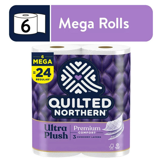 Quilted Northern Ultra Soft & Strong Toilet Paper Mega Roll 6 Rolls