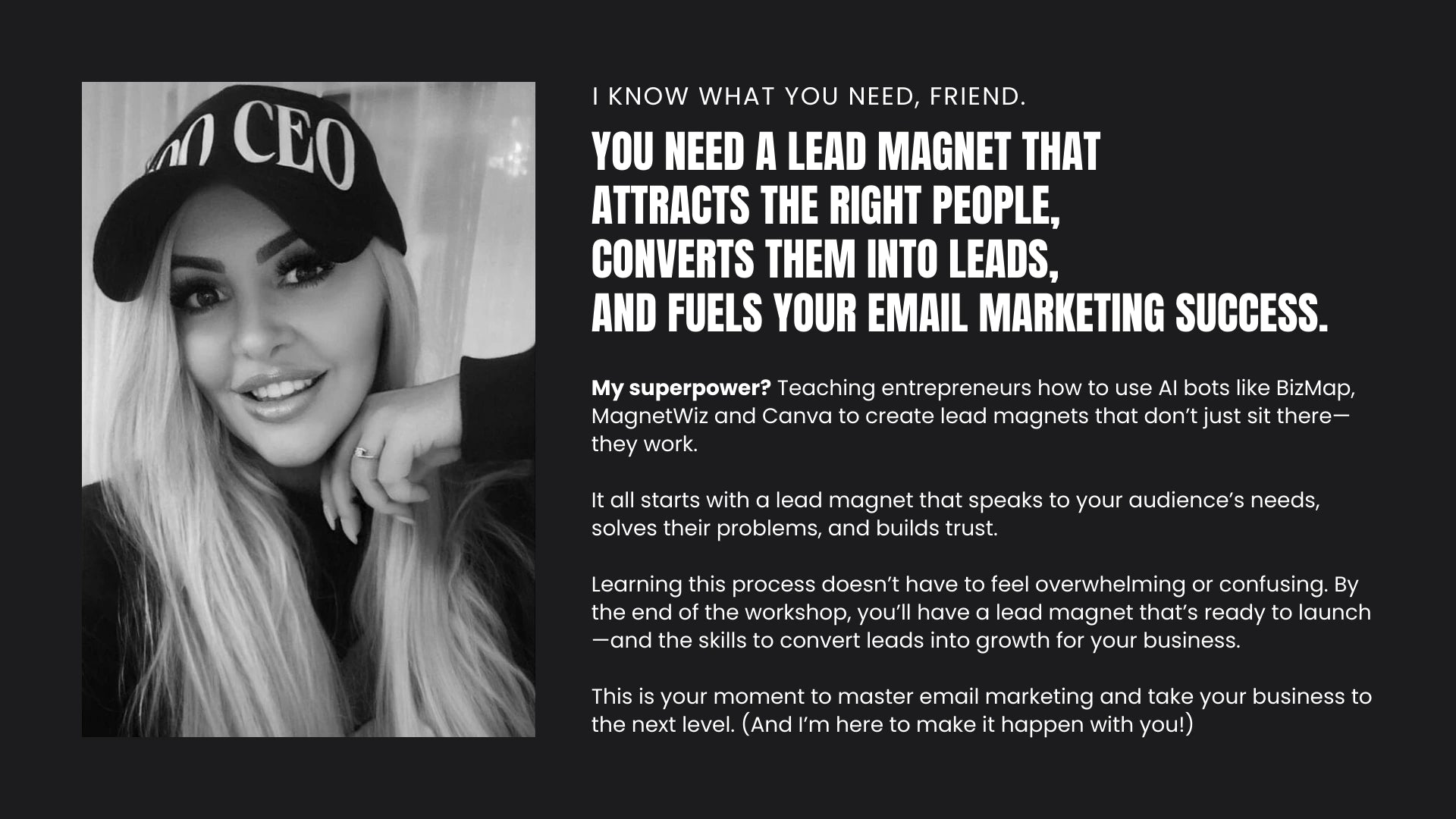 canva lead magnet as the foundation of email marketing success in ai workshop