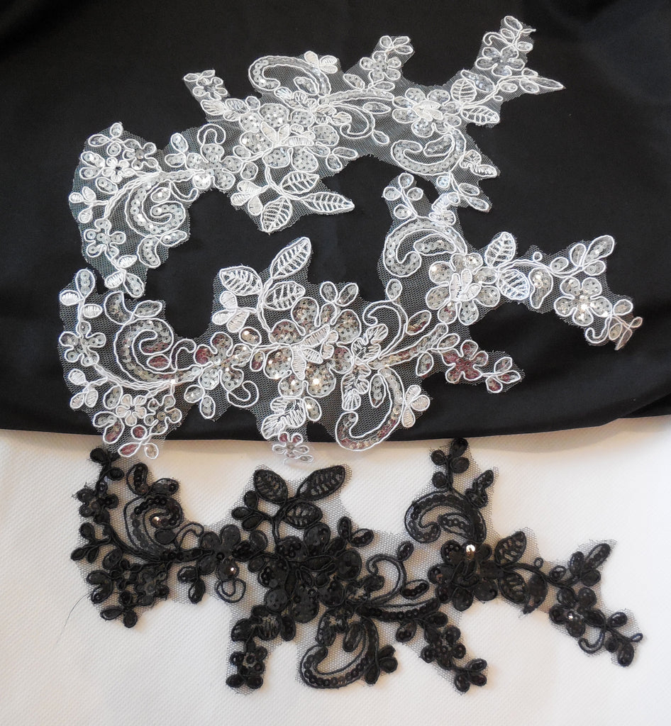 floral lace applique