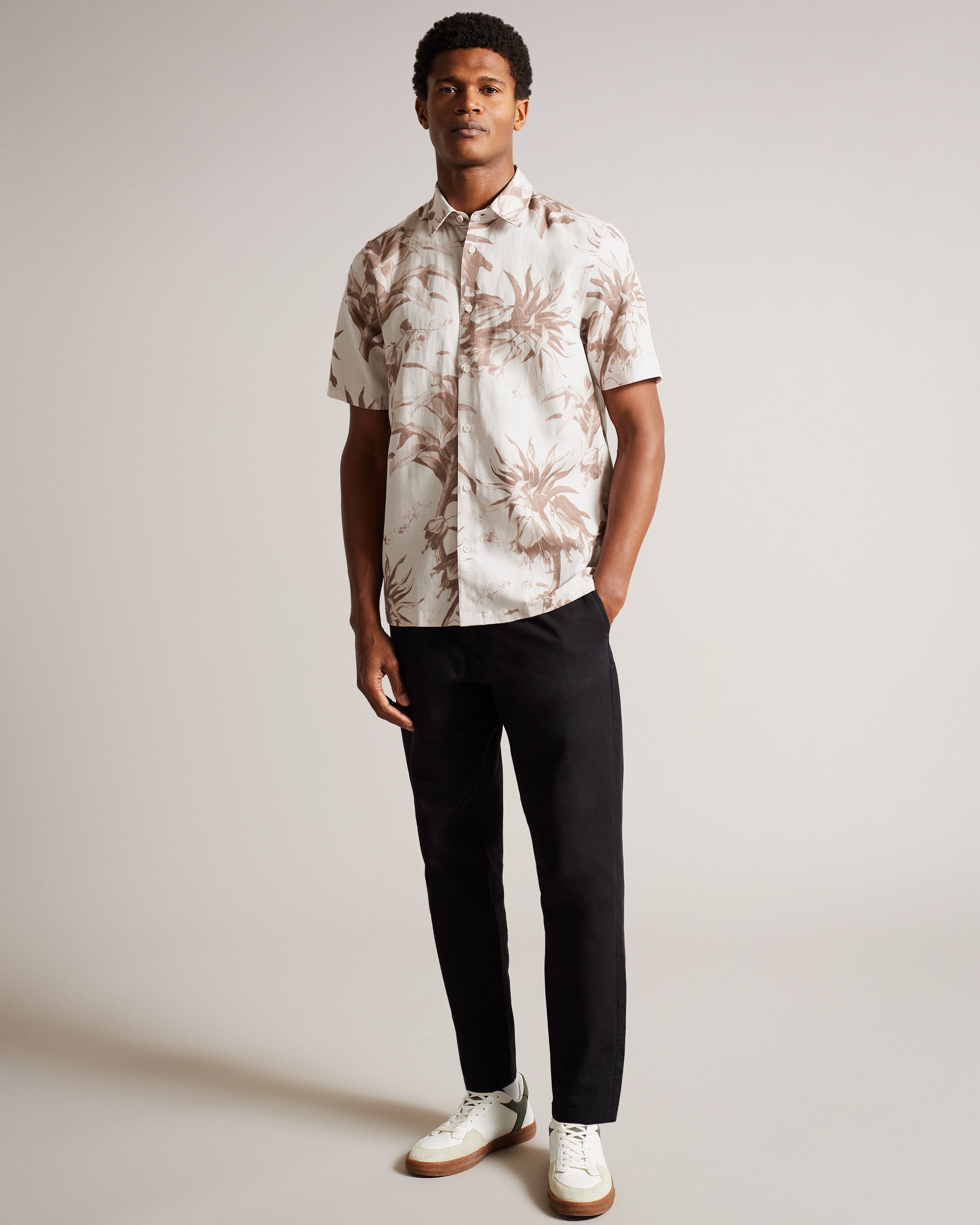 COVING - Short Sleeve Seersucker Floral Print – Ted Baker, United