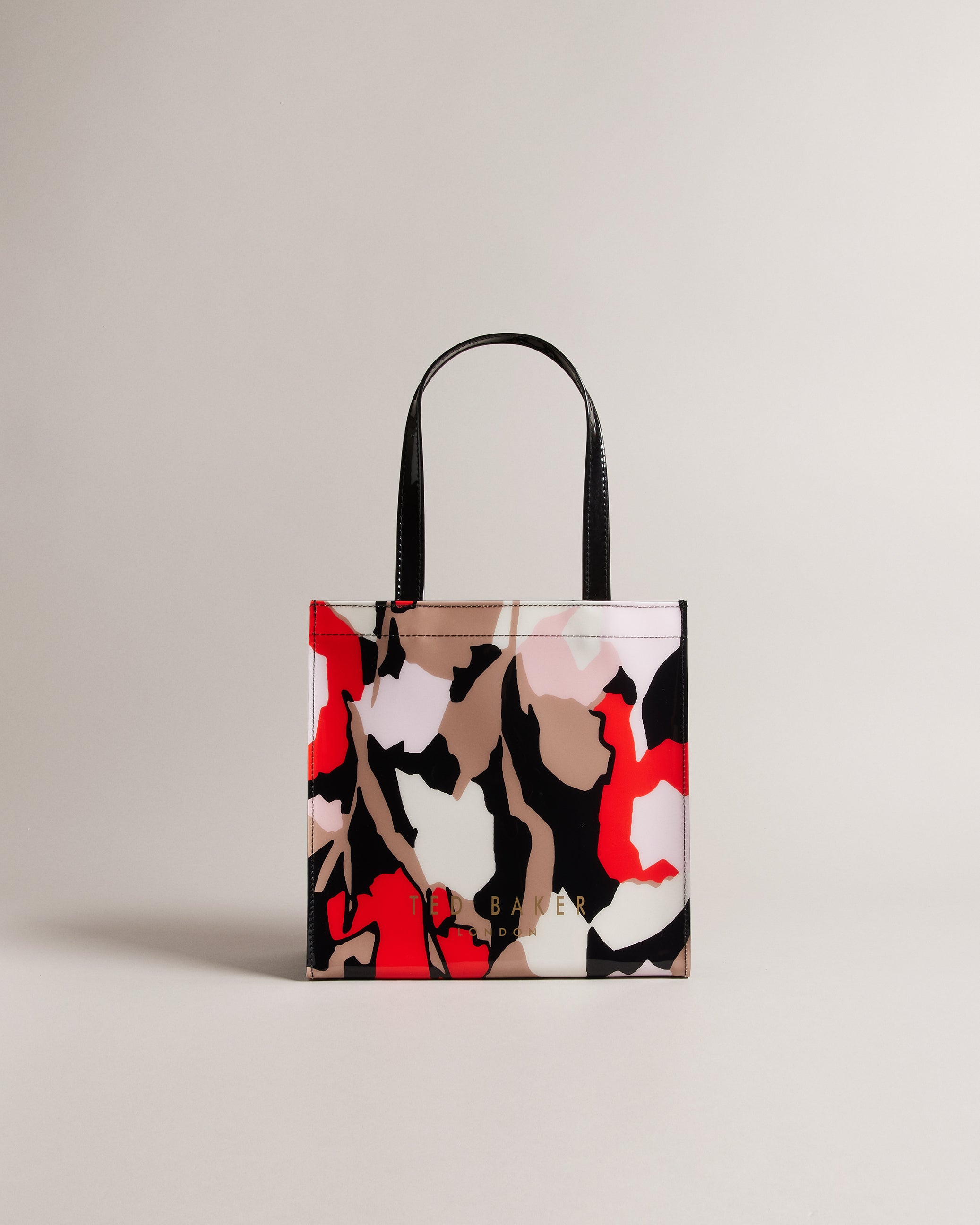 Art Tote Bag - Silver on Red —