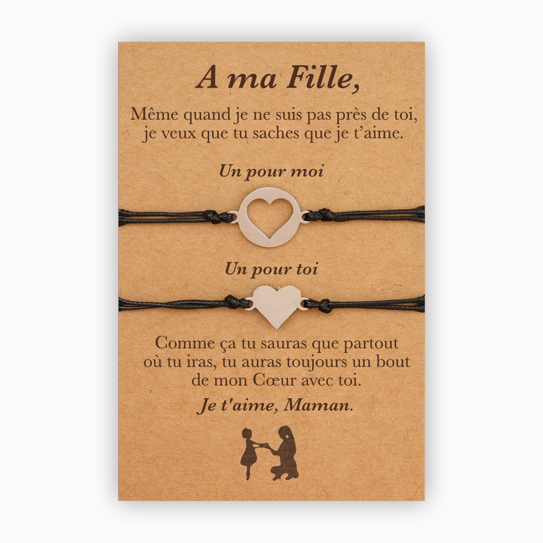 Cadeau personnalisé pour mon Fils - Tu fais mon bonheur et ma fierté -  Bracelet cuir vegan (Bientôt épuisé)