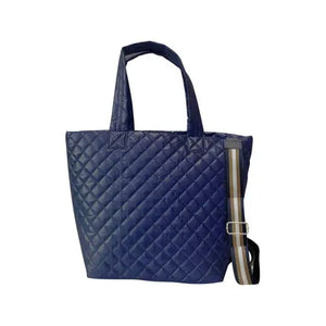 Debra Diamond Navy Patent Tote - Ultra Violet