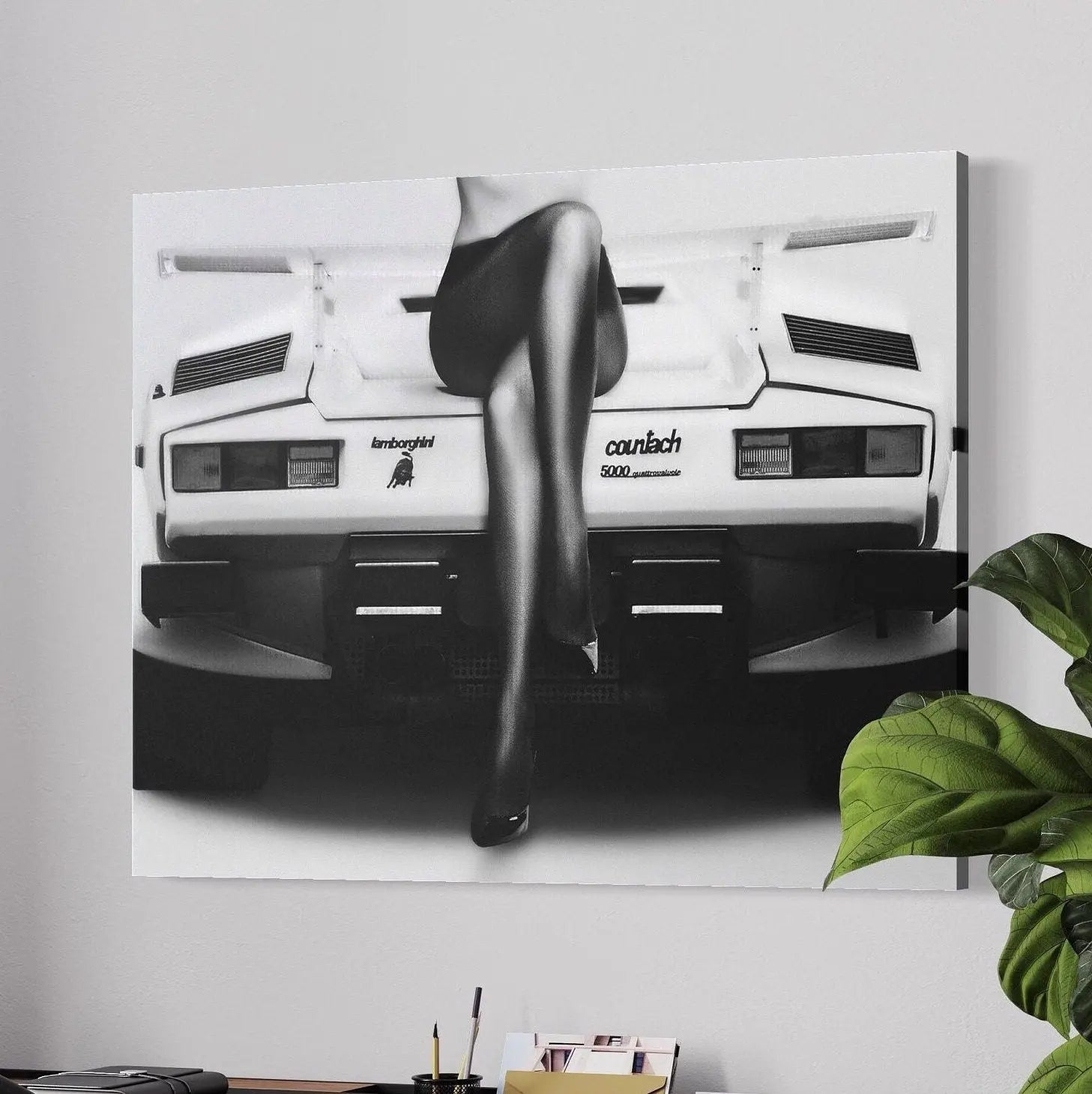 Lamborghini Girl Canvas Wall Art | Poster Print Canvastoria