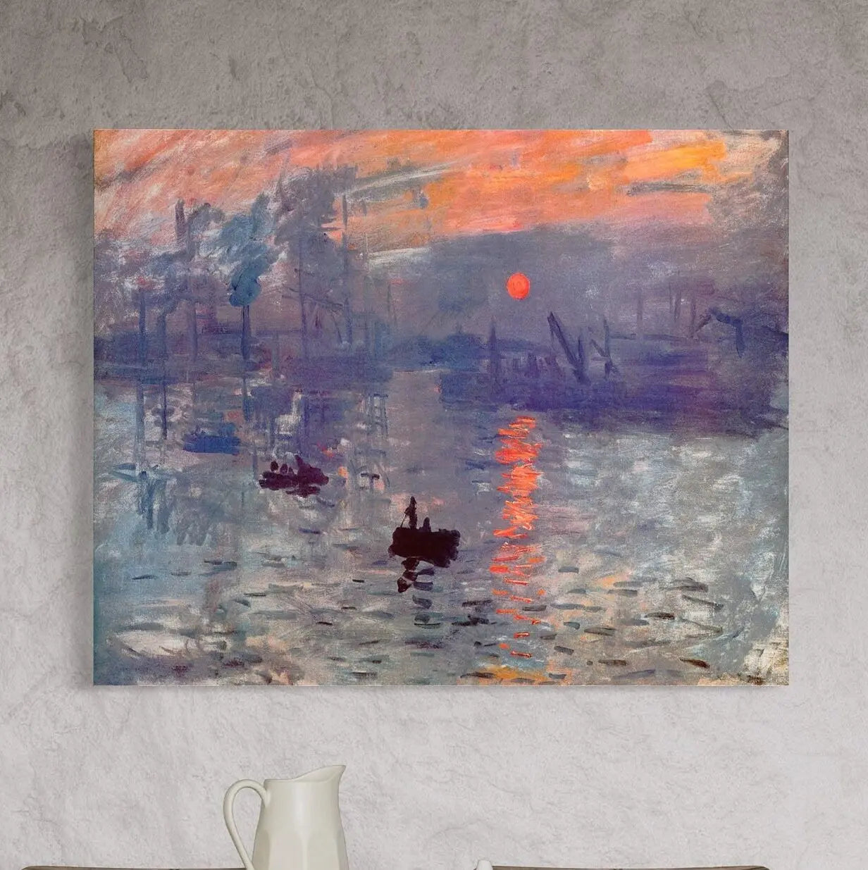 Claude Monet 'Impression Sunrise' (1872) Canvas Wall Art | Poster Print - Canvastoria