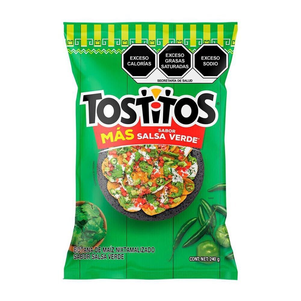 Sabritas Tostitos Salsa Verde Grandes 1/200gr UPC:7501130869
