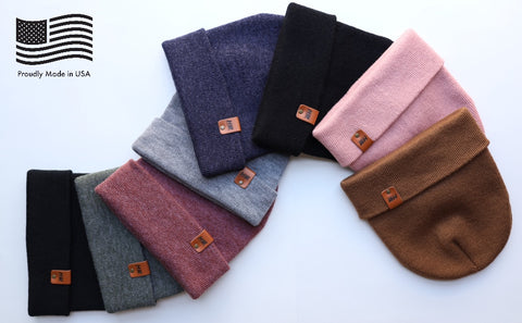 Beanies made in USA by HAAKWEAR USA