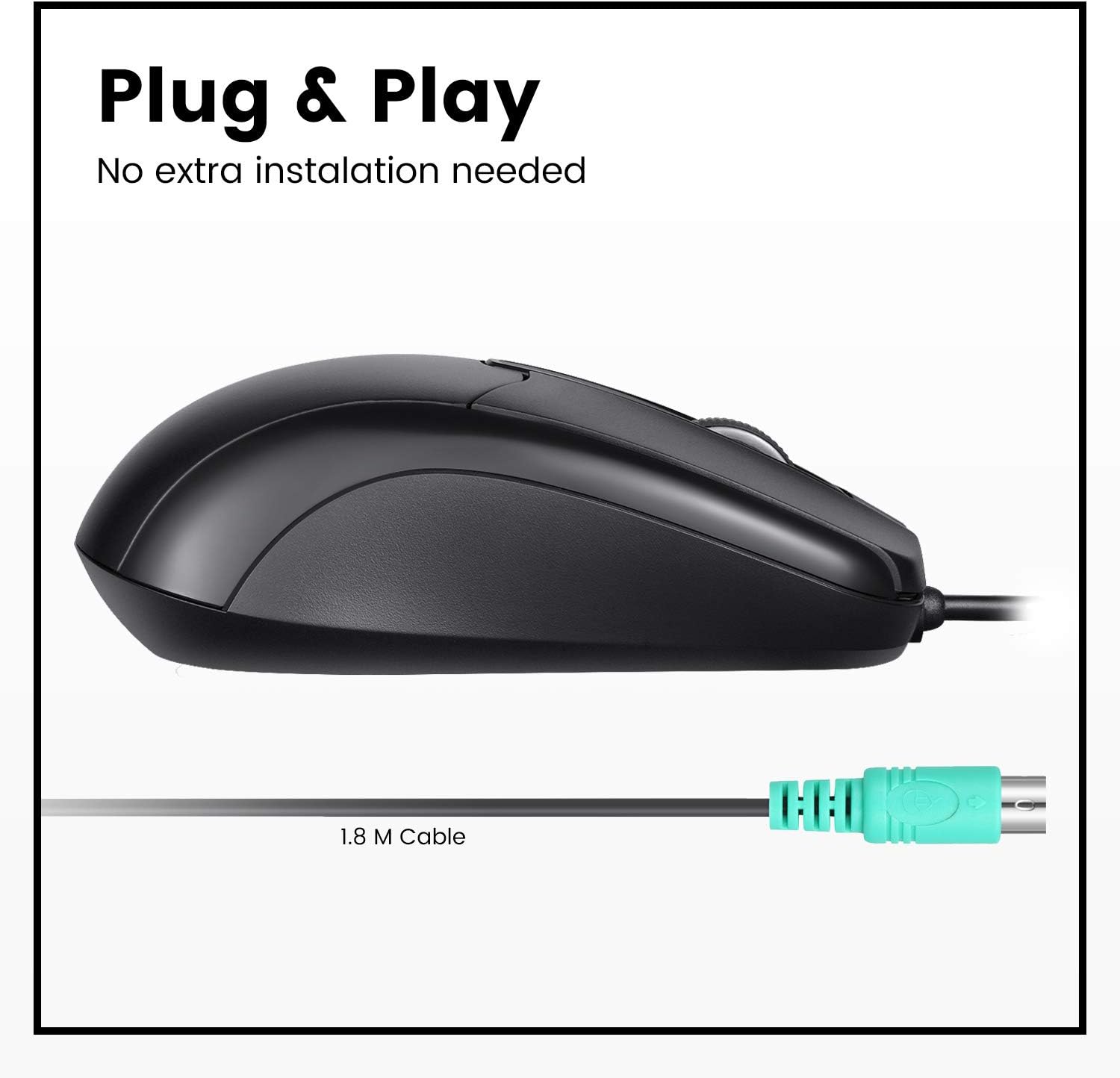 ADESSO Wired Optical PS/2 Mouse