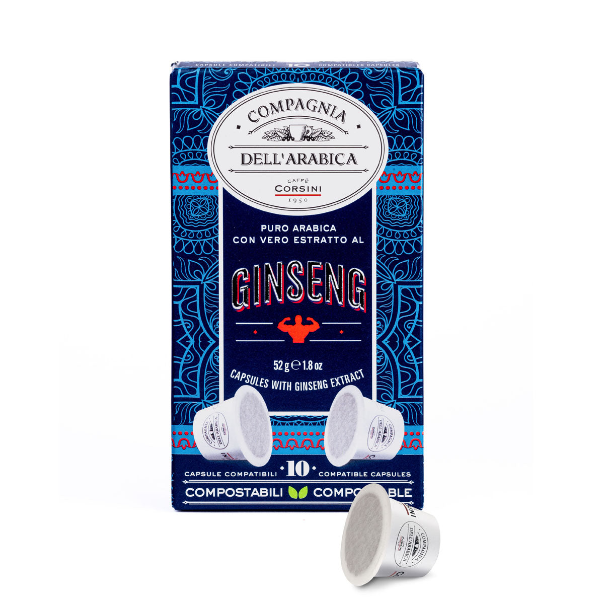 Nescafè® dolce gusto® compatible coffee capsules, ginseng, 16 pieces