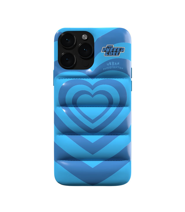 The Puffer Case Pink Blue Heart – Barkermeow