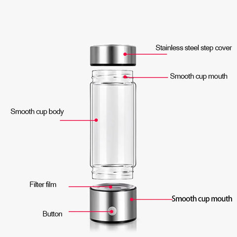 A cutting-edge hydrogen bottle generator, resembling a sleek appliance from the future, featuring a glowing hydrogen bottle emblem on its futuristic control panel, hinting at its innovative technology