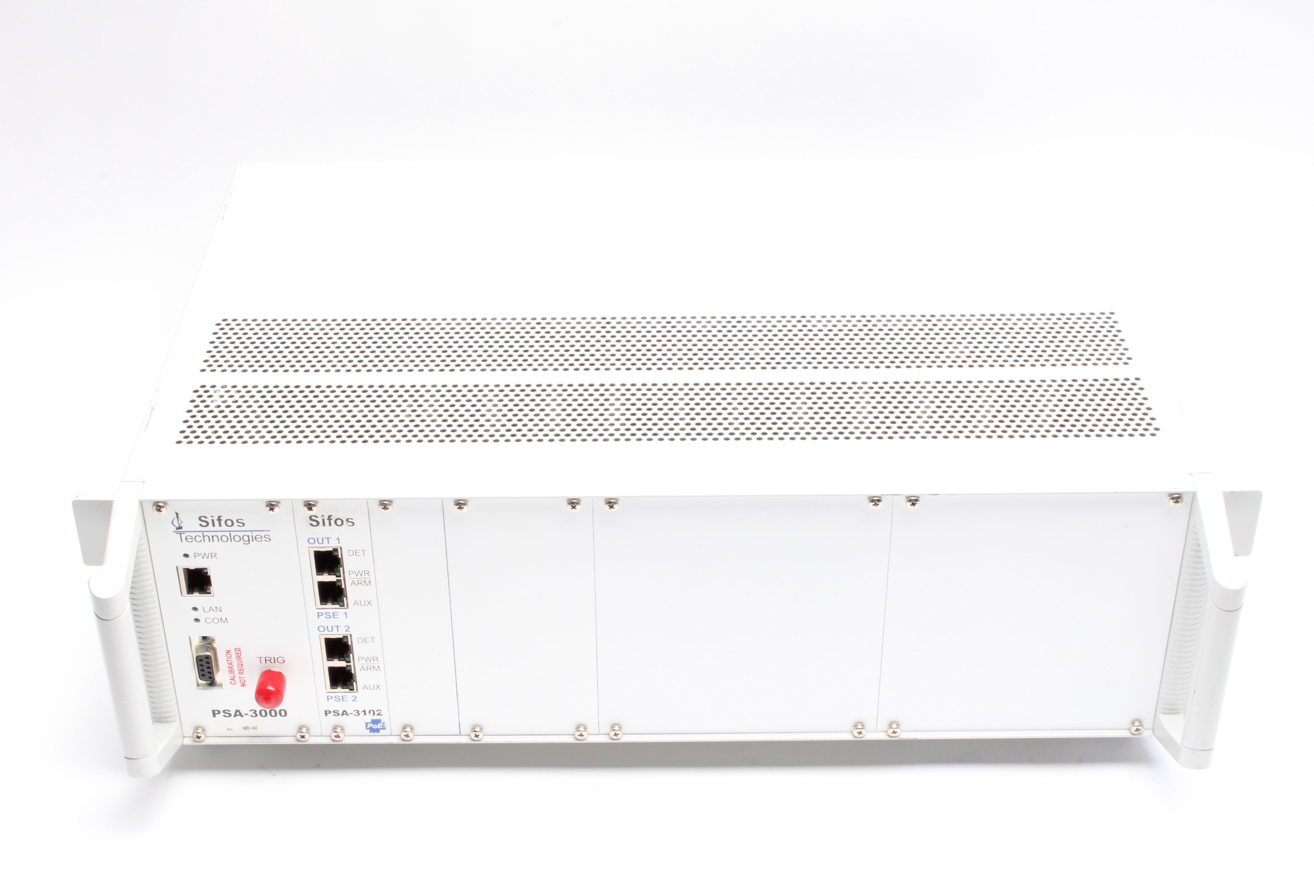 Sifos Technologies PSA-3000 PowerSync Analyzer W/ PSA-3102 PoE Card & Rack Ears