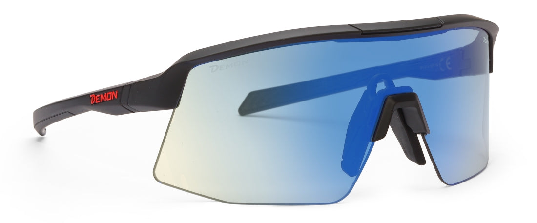 Occhiale da trail running lente fotocromatica specchiata blu modello ROUBAIX
