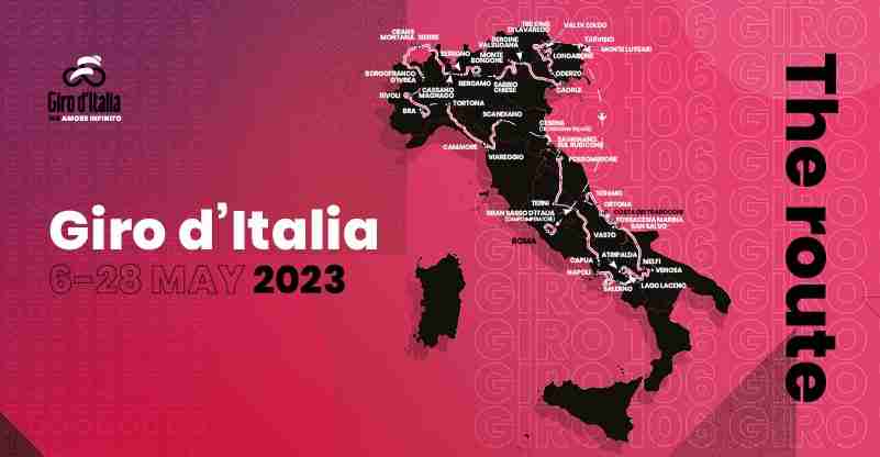 Giro d'Italia 2023 percorso