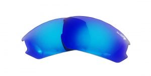 lenti specchiate blu per occhiali con lenti intercambiabili per running e trail running