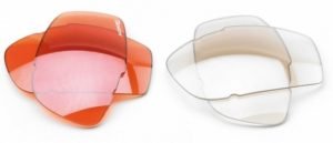 coppia lenti di ricambio colorato per occhiali da running con lenti intercambiabili