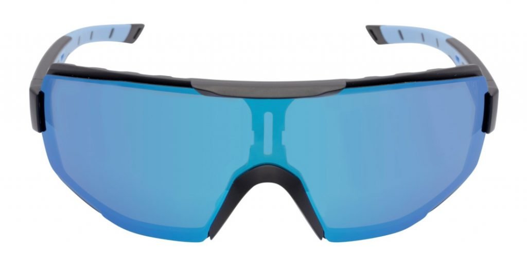 occhiale da running e trail running lente specchiata blu modello performance dmirror