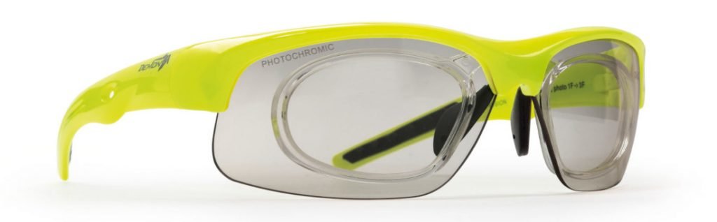occhiali sportivi da vista con lenti fotocromatiche per ciclismo