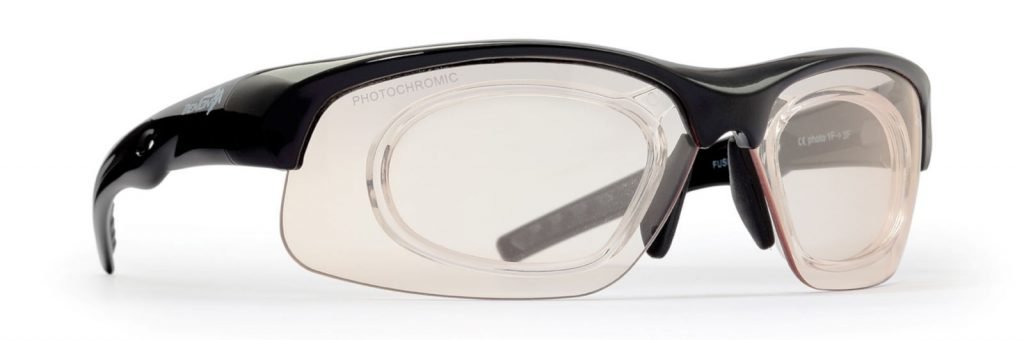 occhiali sportivi con lenti da vista fotocromatiche per running e trail running