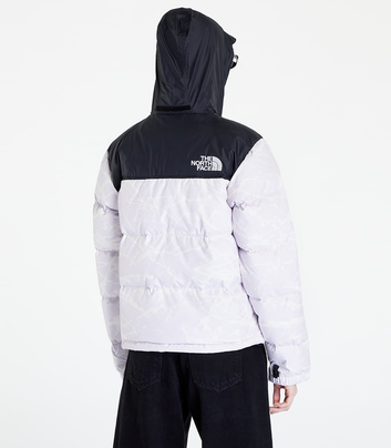 The North Face - Bonnet à revers avec logo carré - Blanc