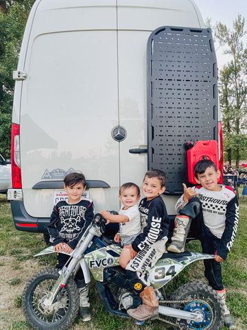 Racing family behind the Sprinter Van