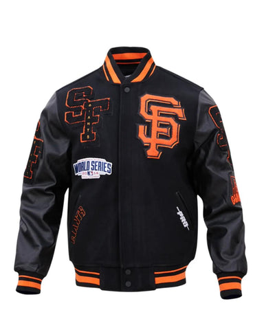Varsity San Francisco Giants Mash Up Black Jacket