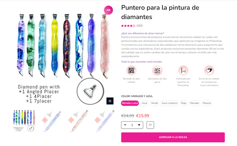 Puntero para la pintura de diamantes